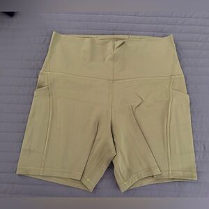 lululemon athletica Align High Rise w Pockets 6in Size 10 Bronze Green